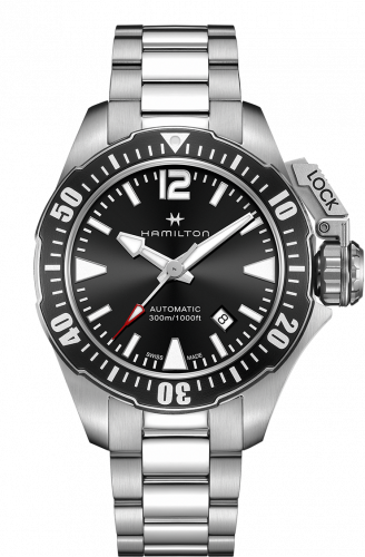 Hamilton Frogman Auto Black Bracelet H77605135