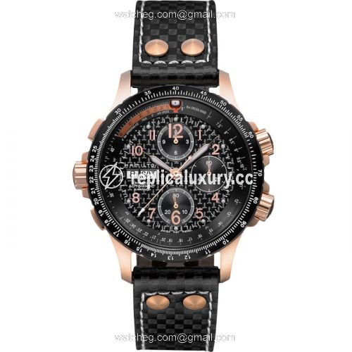 Hamilton Khaki Aviation X-Wind Auto Chrono Red / Carbon H77696793