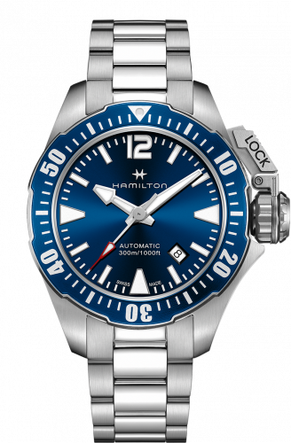 Hamilton Frogman Auto Blue Bracelet H77705145