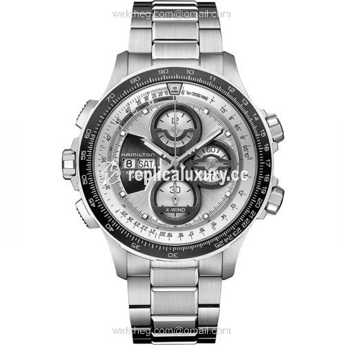 Hamilton Khaki Aviation X-Wind Automatic Silver / Bracelet H77726151