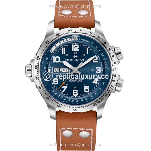 Hamilton Khaki Aviation X Wind Day Date Auto Blue H77765541