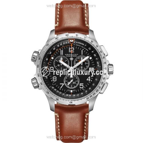 Hamilton Khaki Aviation X-Wind GMT Chrono Quartz Black H77912535