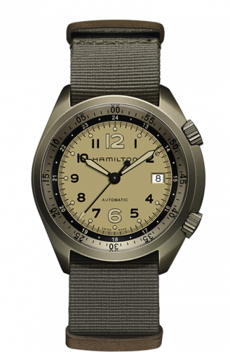 Hamilton Khaki Pilot Pioneer Alu Beige Auto H80435895