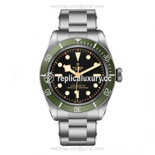 Tudor Heritage Black Bay Green Manufacture / Bracelet / Harrods 79230G-0001