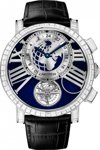 Cartier Rotonde de Cartier Earth and Moon Platinum / Baguette HPI00639