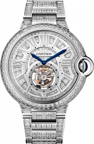 Cartier Ballon Blue de Cartier 46 Flying Tourbillon White Gold / Diamond / Bracelet HPI00683