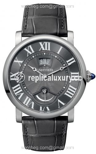 Cartier Rotonde de Cartier Calendar Aperture and Power Reserve White Gold / Grey W1556253