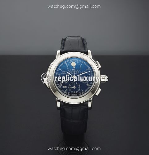 IWC Destriero Scafusia Platinum / Blue / English IW1868-10