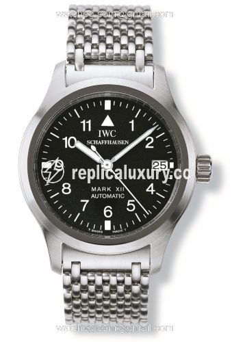IWC Pilot's Watch Mark XII Stainless Steel / Black / Bracelet IW3241-02