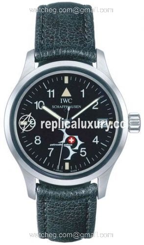 IWC Pilot's Watch Mark XII Stainless Steel / Black / Patrouille de Suisse IW3241-05