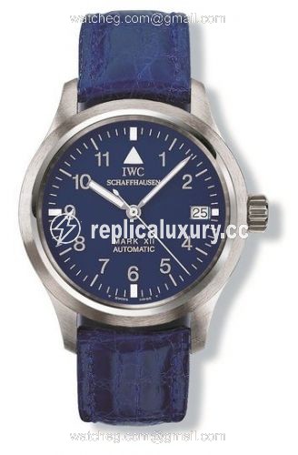 IWC Pilot's Watch Mark XII Platinum / Blue / Strap IW3241-07