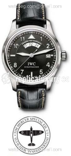 IWC Pilot's Watch Spitfire UTC Platinum / Black / Tim Mercer IW3251-09/1