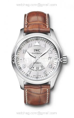 IWC Pilot's Watch Spitfire UTC Stainless Steel / Silver / Strap IW3251-10
