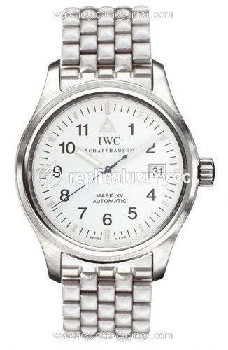 IWC Pilot's Watch Mark XV Stainless Steel / White / Bracelet IW3253-10