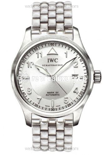 IWC Pilot's Watch Mark XV Spitfire Stainless Steel / Silver / Strap IW3253-14