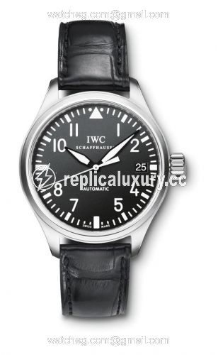 IWC Pilot's Watch Midsize / Black Alligator IW3256-01