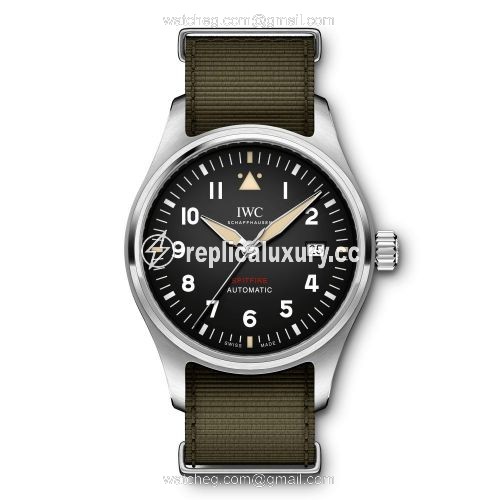 IWC Pilot's Watch Automatic Spitfire Stainless Steel / Black / NATO IW3268-01