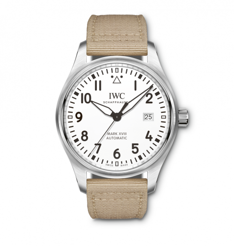 IWC Pilot's Watch Mark XVIII Silver / Canvas IW3270-17