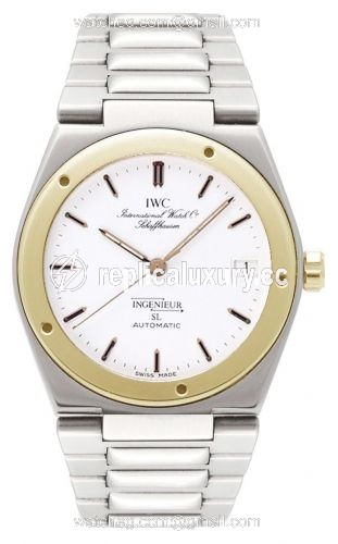 IWC Ingenieur SL Automatic Stainless Steel / Yellow Gold / White / Bracelet IW3505-06