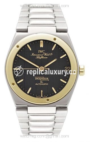 IWC Ingenieur SL Automatic Stainless Steel / Yellow Gold / Black / Bracelet IW3505-07