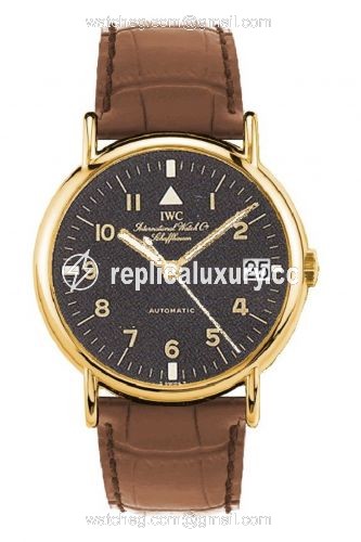 IWC Portofino Automatic Yellow Gold / Black - Pilot / Strap IW3513-08