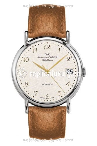 IWC Portofino Automatic Stainless Steel / Silver - Breguet / Strap IW3513-14