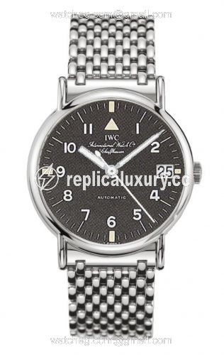 IWC Portofino Automatic Stainless Steel / Black - Pilot / Bracelet IW3513-15