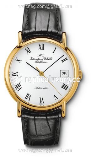 IWC Portofino Automatic Yellow Gold / White - Roman / Strap IW3513-27