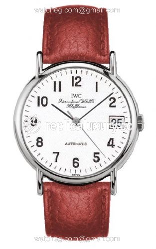 IWC Portofino Automatic Stainless Steel / White - Railroad / Strap IW3513-35