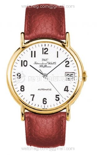 IWC Portofino Automatic Yellow Gold / White - Railroad / Strap IW3513-36
