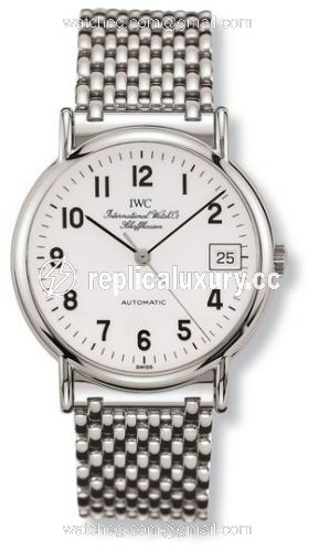 IWC Portofino Automatic Stainless Steel / White - Railroad / Bracelet IW3513-37