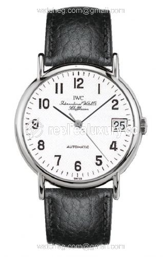 IWC Portofino Automatic Stainless Steel / White - Railroad / Strap IW3513-38