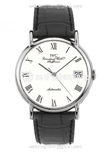 IWC Portofino Automatic Stainless Steel / White - Roman / Strap IW3513-41