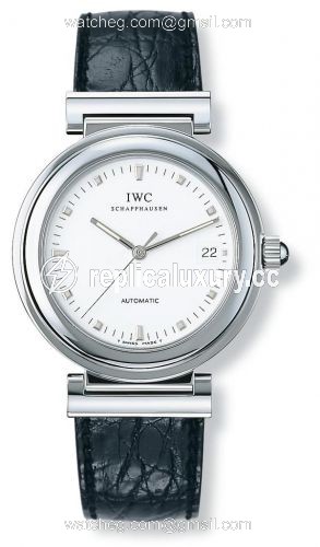 IWC Da Vinci SL Stainless Steel / White / Croco IW3528-07