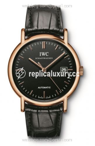 IWC Portofino Automatic / Rose Gold / Black / Strap IW3533-18