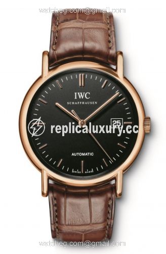IWC Portofino Automatic / Rose Gold / Black / Strap IW3533-20