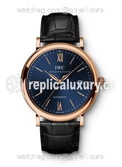 IWC Portofino Automatic Red Gold / Blue IW3565-22
