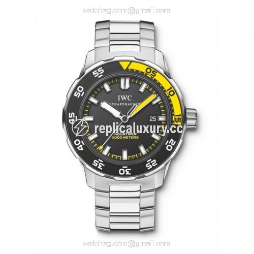 IWC Aquatimer 2000 Stainless Steel / Black / Bracelet IW3568-01