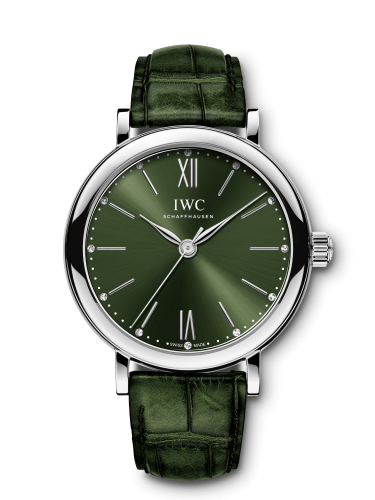 IWC Portofino 34 Stainless Steel / Green / Santoni IW3574-05