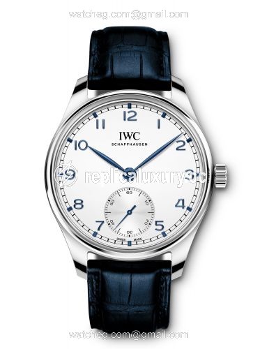 IWC Portugieser Automatic 40 Stainless Steel / Silver / Alligator IW3583-04