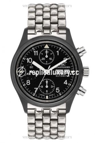 IWC Pilot's Watch Chronograph Ceramic / English / Bracelet IW3705-07