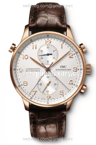 IWC Portugieser Chrono-Rattrapante Rose Gold / Silver IW3712-03