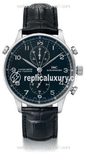 IWC Portuguese Chrono-Rattrapante White Gold / Black IW3712-08