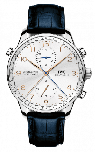 IWC Portuguese Chrono-Rattrapante Stainless Steel / Silver / Lisboa IW3712-19