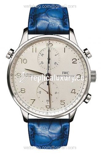 IWC Portuguese Chrono-Rattrapante White Gold / Silver IW3712-09