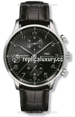 IWC Portuguese Chrono-Automatic White Gold / Black IW3714-03