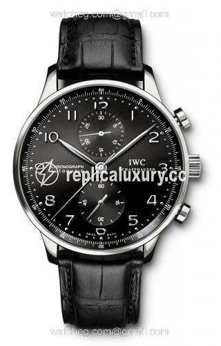 IWC Portuguese Chrono-Automatic White Gold / Black IW3714-13