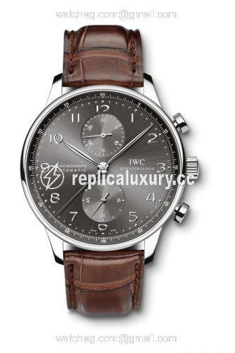 IWC Portuguese Chrono-Automatic White Gold / Ardoise IW3714-31
