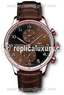 IWC Portuguese Chrono-Automatic Rose Gold / Galli IW3714-61