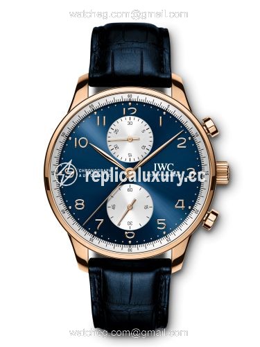 IWC Portugieser Chrono-Automatic Bucherer Blue Editions IW3714-88